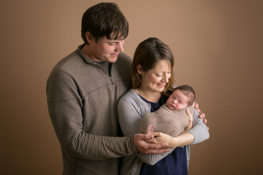 family with newborn photo